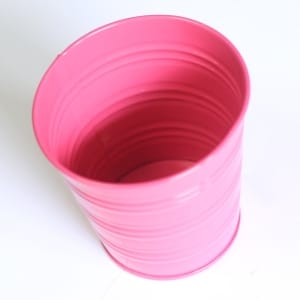 Mini Bucket without bail (3.5 by 2.8 inch) - Dark Pink