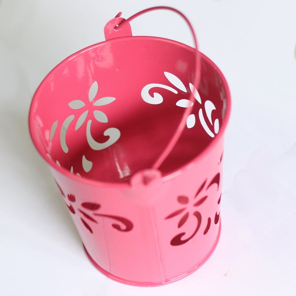 Mini Carved Bucket (4 by 3 inch) - Dark Pink xmt169dc 236 1 Mini Carved Bucket (4 by 3 inch) - Dark Pink