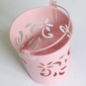 Mini Carved Bucket (4 by 3 inch) - Baby Pink