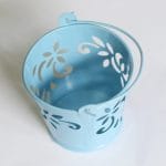 Mini Carved Bucket (2.5 by 2 inch) - Baby Blue
