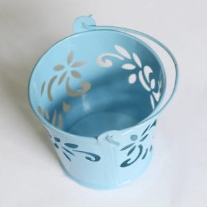 Mini Carved Bucket (2.5 by 2 inch) - Baby Blue