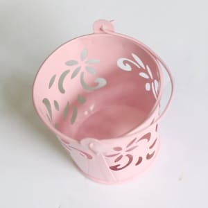 Mini Carved Bucket (2.5 by 2 inch) - Baby Pink
