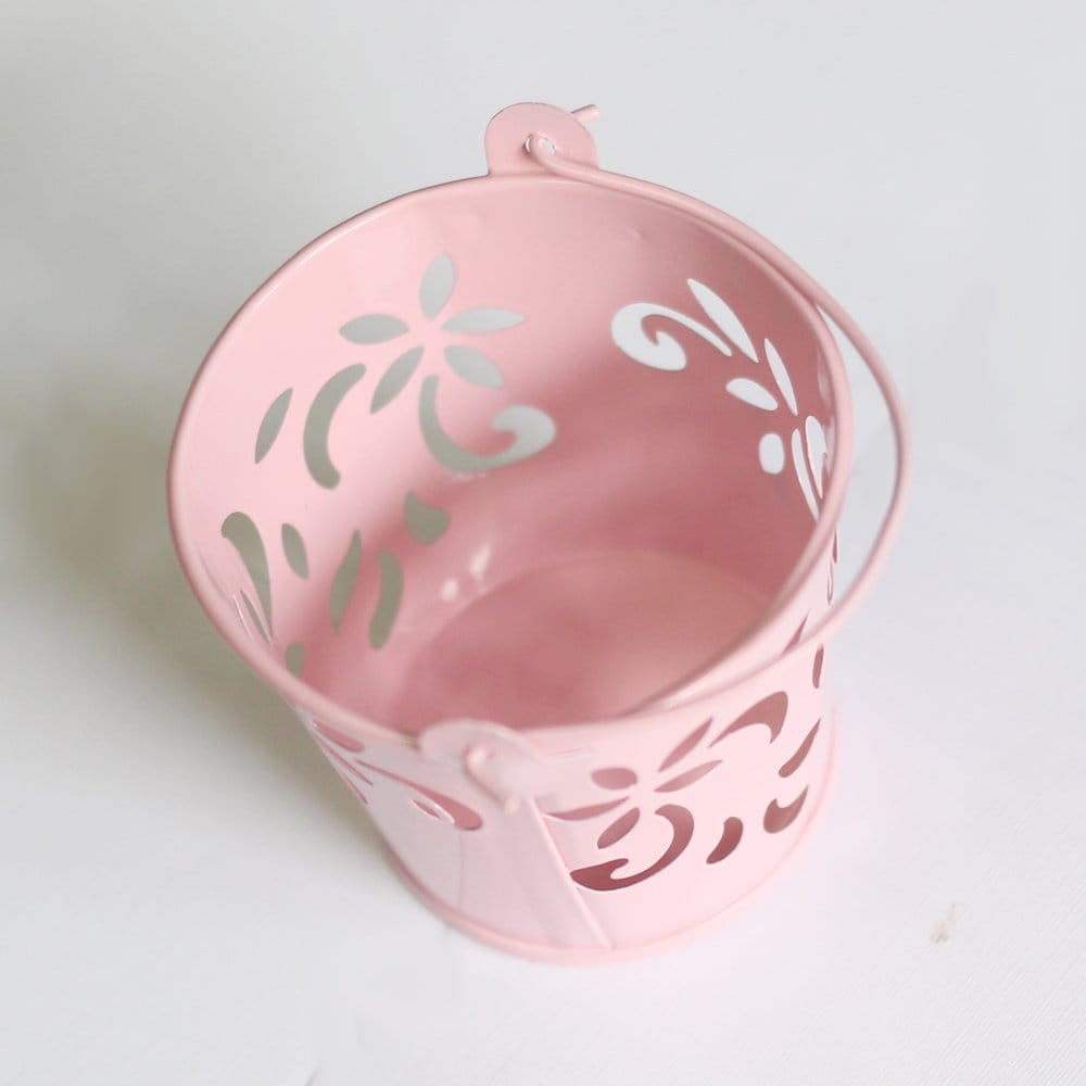 Mini Carved Bucket (2.5 by 2 inch) - Baby Pink xmt303dc 720 4 Mini Carved Bucket (2.5 by 2 inch) - Baby Pink