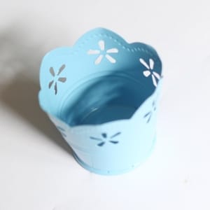 Mini Curved Bucket without bail (2.5 by 1.6 inch) - Baby Blue