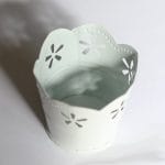 Mini Curved Bucket without bail (2.5 by 1.6 inch) - White