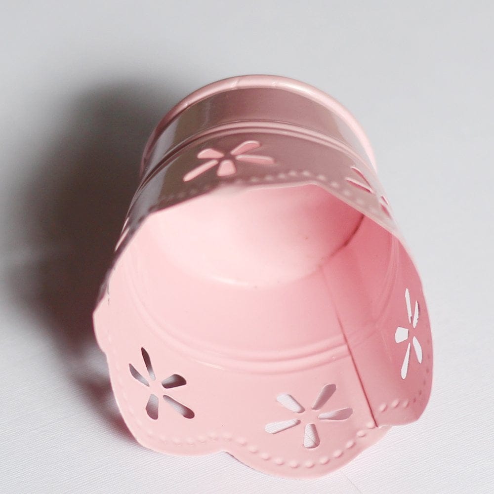Mini Curved Bucket without bail (2.5 by 1.6 inch) - Baby Pink