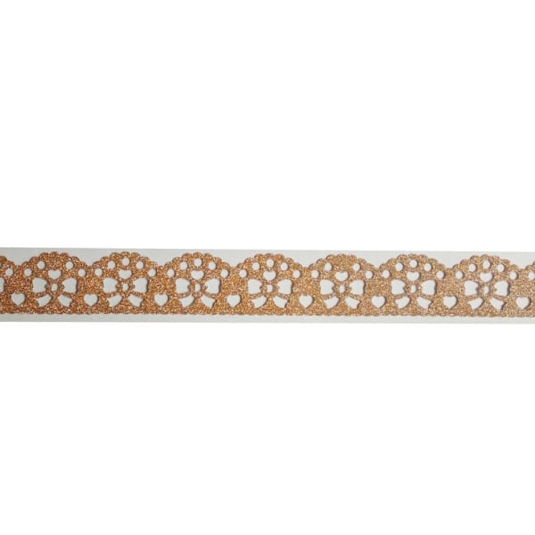 Decorative Glitter Tape - Ribbons (Copper)