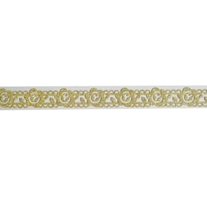 Decorative Glitter Tape - Flowers and Vines (Golden)