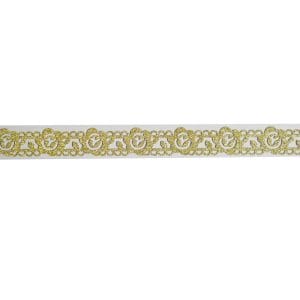 Decorative Glitter Tape - Flowers and Vines (Golden)