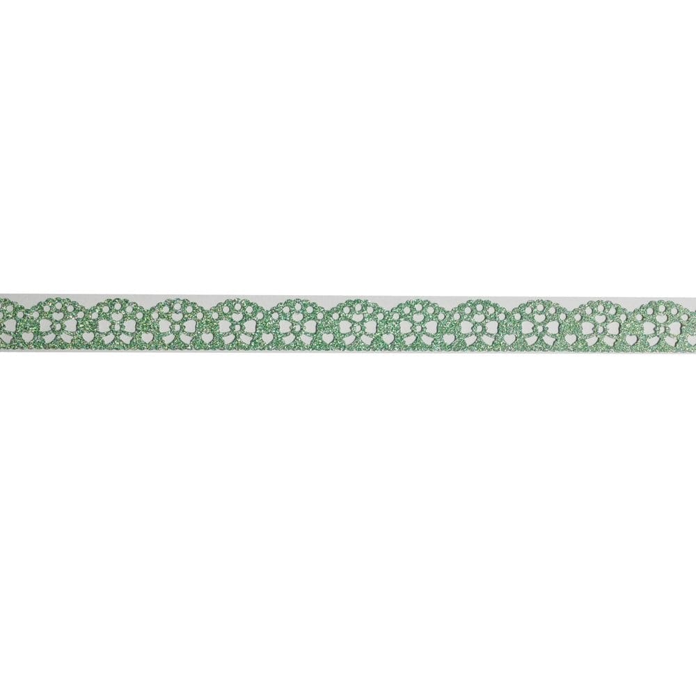 Decorative Glitter Tape - Ribbons (Green) xqn l 14 green ribbon Decorative Glitter Tape - Ribbons (Green)