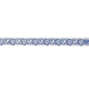 Decorative Glitter Tape - Flowers and Vines (Blue)