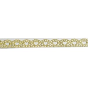 Decorative Glitter Tape - Hearts (Golden)