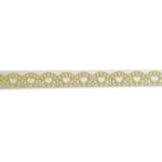 Decorative Glitter Tape - Hearts (Golden)