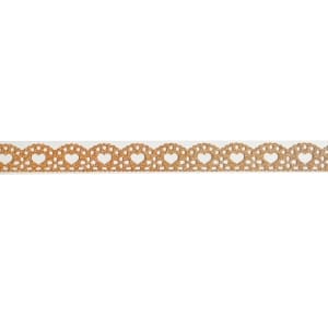 Decorative Glitter Tape - Hearts (Copper)