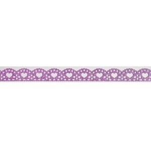 Decorative Glitter Tape - Hearts (Pink)