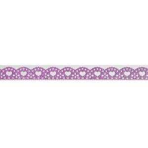 Decorative Glitter Tape - Hearts (Pink)