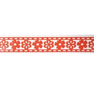 Decorative Tape - Floral (Red)