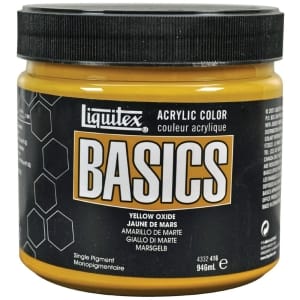Liquitex Basics Acrylic Paint - Yellow Oxide (946ML)