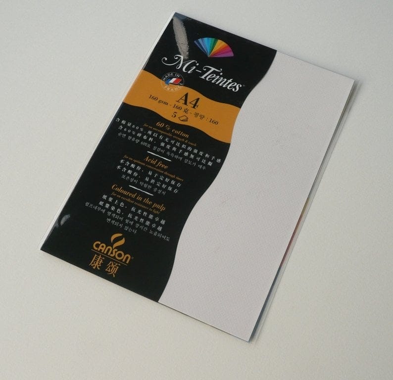 Canson Mi-Teintes A4 colour sheets 160gsm - Lily 110 110 lily Canson Mi-Teintes A4 colour sheets 160gsm - Lily 110