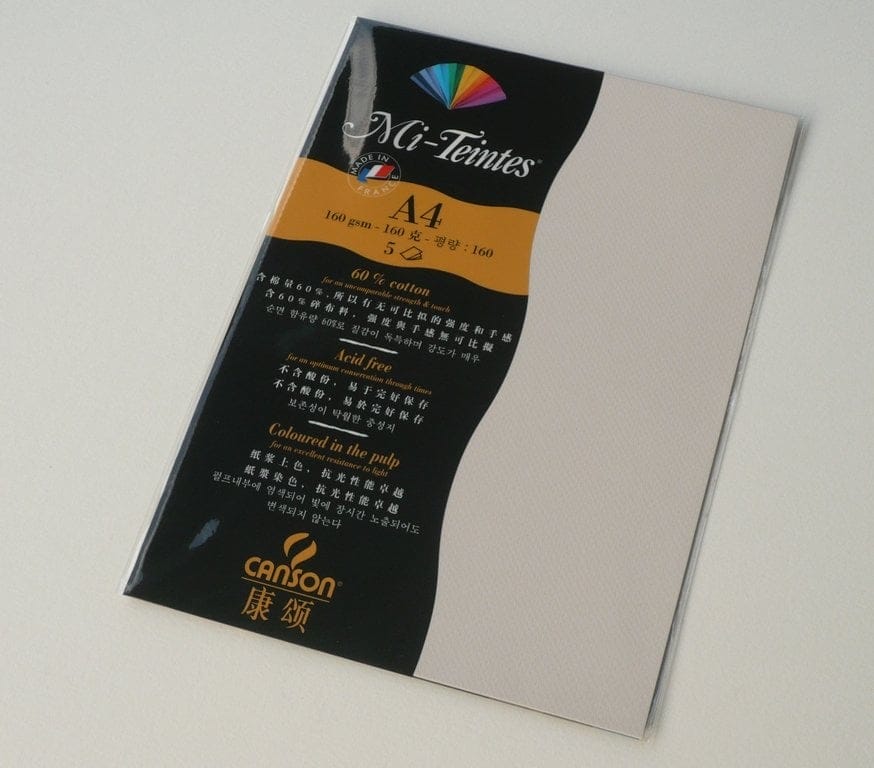 Canson Mi-Teintes A4 colour sheets 160gsm - Eggshell 112 112 eggshell Canson Mi-Teintes A4 colour sheets 160gsm - Eggshell 112