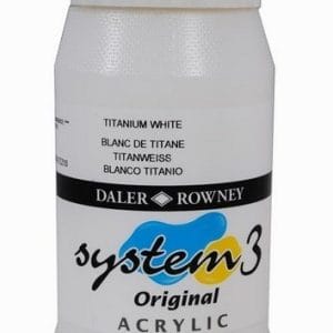Daler Rowney System 3 Original Acrylic 500ML - Titanium White