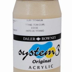 Daler Rowney System 3 Original Acrylic 500ML - Buff Titanium
