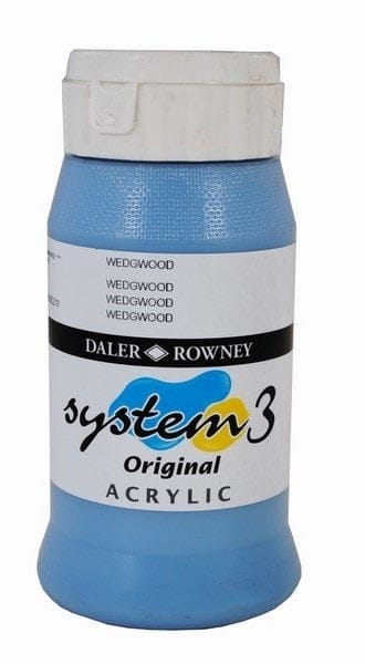 Daler Rowney System 3 Original Acrylic 500ML - Wedgwood