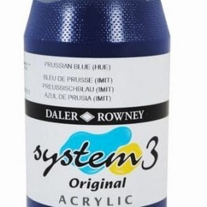 Daler Rowney System 3 Original Acrylic 500ML - Prussian Blue Hue