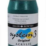 Daler Rowney System 3 Original Acrylic 500ML - Phthalo Turquoise
