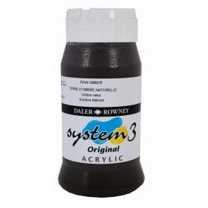 Daler Rowney System 3 Original Acrylic 500ML - Raw Umber