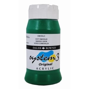 Daler Rowney System 3 Original Acrylic 500ML - Emerald