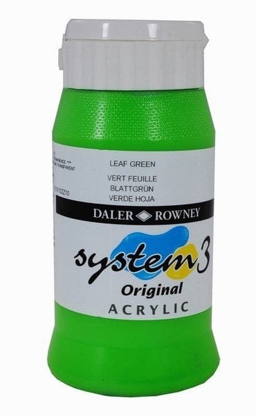 Daler Rowney System 3 Original Acrylic 500ML - Leaf Green