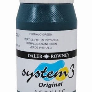 Daler Rowney System 3 Original Acrylic 500ML - Phthalo Green