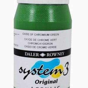 Daler Rowney System 3 Original Acrylic 500ML - Oxide Of Chromium Green