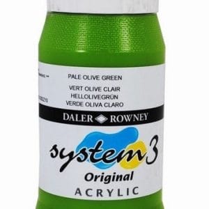 Daler Rowney System 3 Original Acrylic 500ML - Pale Olive Green