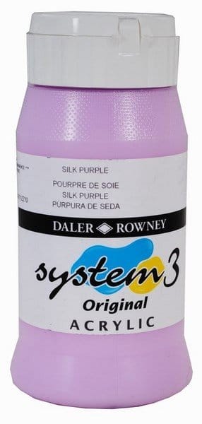 Daler Rowney System 3 Original Acrylic 500ML - Silk Purple