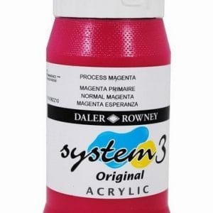 Daler Rowney System 3 Original Acrylic 500ML - Process Magenta