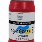 Daler Rowney System 3 Original Acrylic 500ML - Crimson