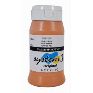Daler Rowney System 3 Original Acrylic 500ML - Flesh Tint