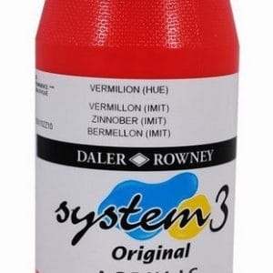 Daler Rowney System 3 Original Acrylic 500ML - Vermilion Hue
