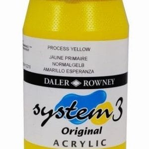 Daler Rowney System 3 Original Acrylic 500ML - Process Yellow
