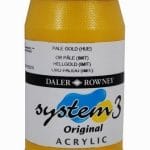 Daler Rowney System 3 Original Acrylic 500ML - Pale Gold Imit