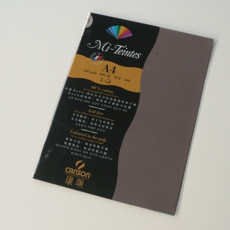 Canson Mi-Teintes A4 colour sheets 160gsm - Sepia 133 133 sepia Canson Mi-Teintes A4 colour sheets 160gsm - Sepia 133