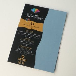 Canson Mi-Teintes A4 colour sheets 160gsm - Light Blue 490