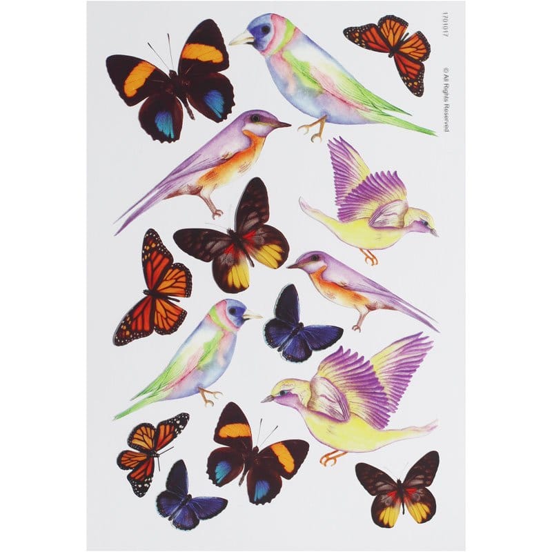 A4 Sospeso Sheet - Birds Design 1 CAST 136 sospeso sheets A4 Sospeso Sheet - Birds Design 1