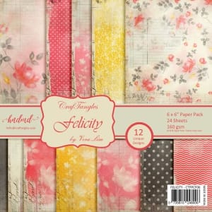 CrafTangles Scrapbook Paper Pack - Felicity (6"x6")