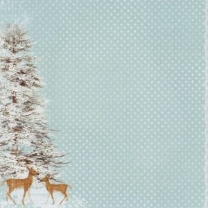 ScrapBerrys 12x12 Patterned Paper - Winter Joy - Good Morning (Set of 10 sheets)