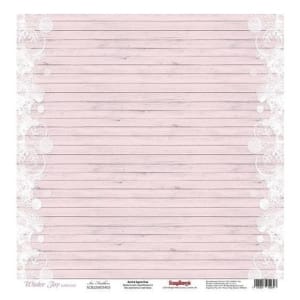 ScrapBerrys 12x12 Patterned Paper - Winter Joy - Ice Feathers (Set of 10 sheets)