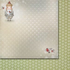 ScrapBerrys 12x12 Patterned Paper - Once Upon A Winter - Welcome Winter (Set of 10 sheets)