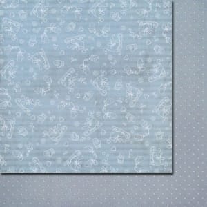 ScrapBerrys 12x12 Patterned Paper - Once Upon A Winter - Winter (Set of 10 sheets)